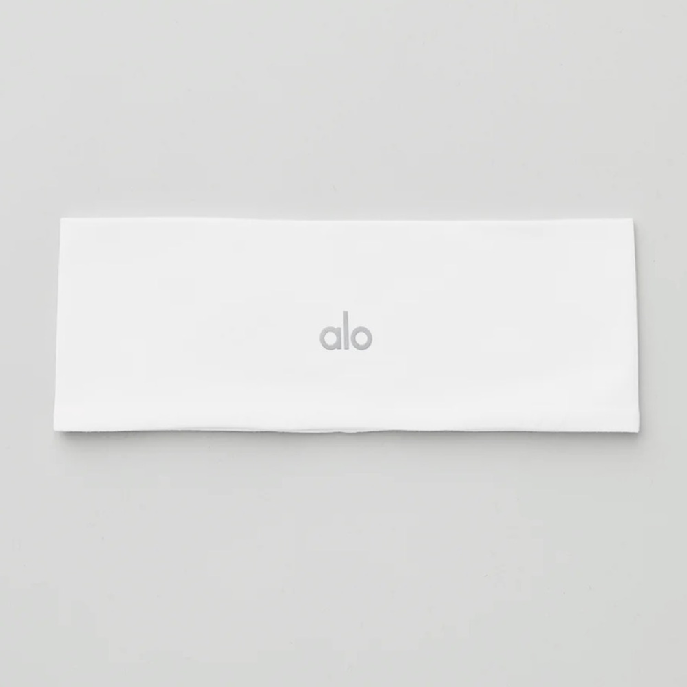 Alo Yoga Performance Conquer Headband - White And Black